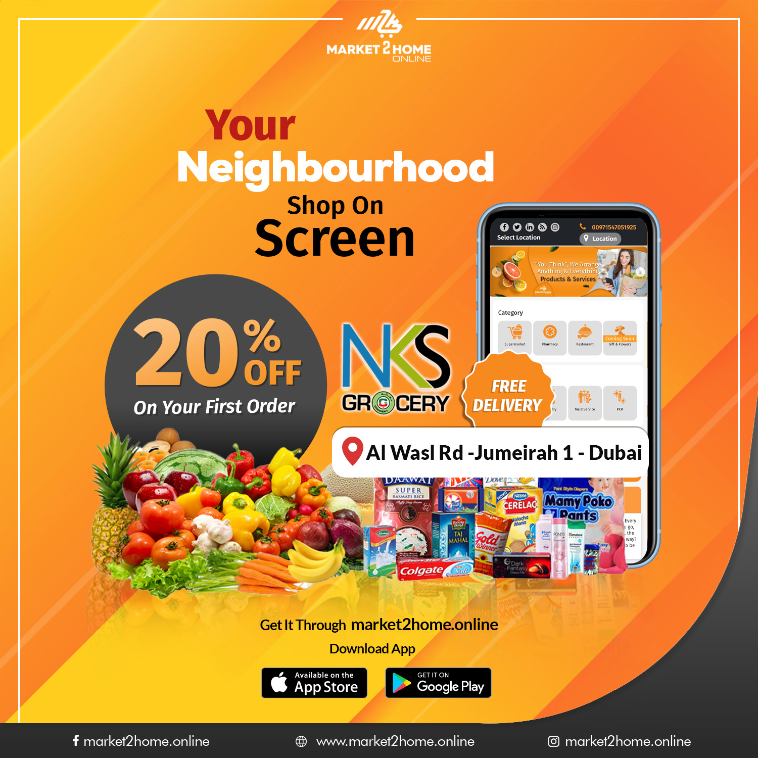 Best Online Supermarket in Dubai by market 2home on Dribbble