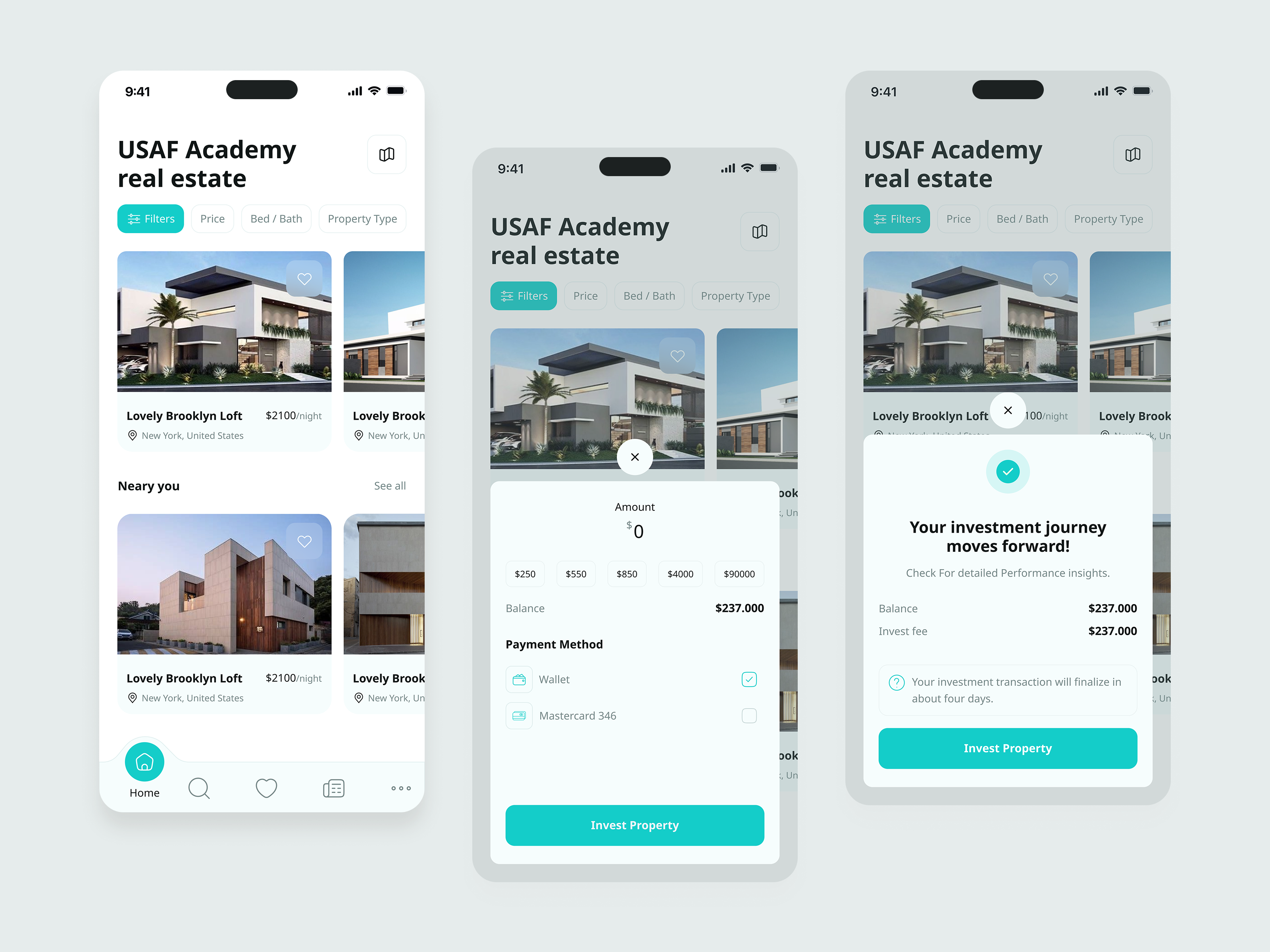 Smart Real Estate App UI apartment finder app app app design app interface home comparison house tour schedulin mobile app mobile app design mobile application modern app ui product product design property listing real estate real estate agency real estate app real estate app ui real estate startup rental app ui ux design
