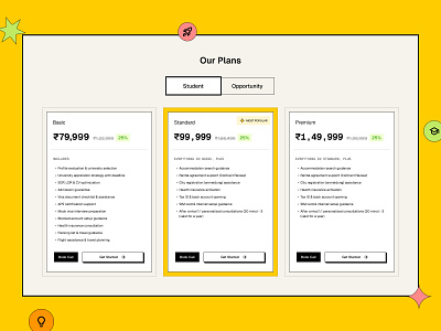 Journey2Germany animation card design design edtech landing page learning management lms logo price card pricing section study study web typography ui ux web page web section website