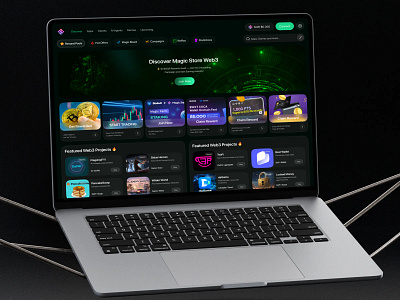 Web3 App Store app store blockchain ecosystem crypto platform dapp store dark mode ui decentralized apps marketplace ui token launch ui ux web app web design web site web3 web3 app store web3 marketplace