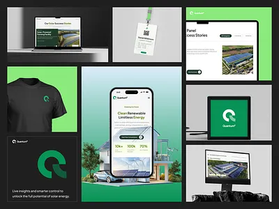 Quantum Power | Scalable Sustainable Brand Identity for SolarTec branddesign brandidentity branding cleantech dashbloom design figma graphicdesign greenenergy illustrator logo logodesign renewable renewableenergy rezbloom rezkarimpro sustainable uiux visualidentity