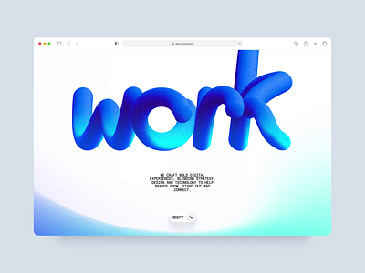 Website for a creative digital agency agency animation creative development digital hero landing page outcrowd ui ux uxui web web design webflow website