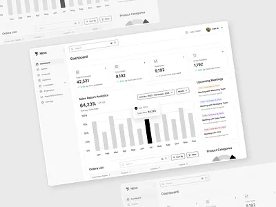 NEXA Admin Dashboard UIUX Design admin dashboard admin dashboard design admin panel admin solutions dashboard dashboard design ecommerce figma minimal design saas typography ui design uiux web app