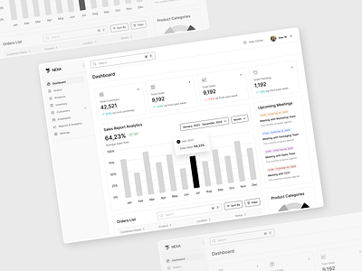 NEXA Admin Dashboard UIUX Design admin dashboard admin dashboard design admin panel admin solutions dashboard dashboard design ecommerce figma minimal design saas typography ui design uiux web app