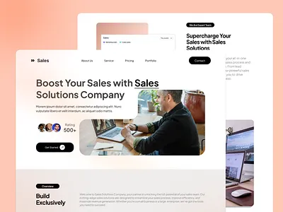 SaaS Sales Website Landing Page landingpage saasdesign sales webdesign