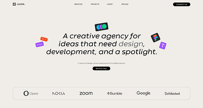 Landing Page - Creative Agency agency landing landingpage promotion ui web website
