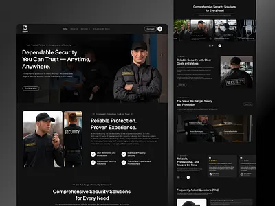 Rhino - Security Company Website black security corporate security website elegant website design event security event security team figa to webflow figma design figma website design luxury website modern website design security security business security website ui ux design user interface design webflow website design