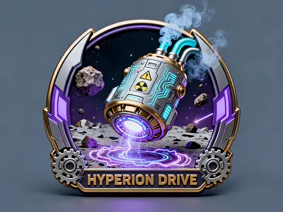 HYPERION DRIVE 3d graphic design ui