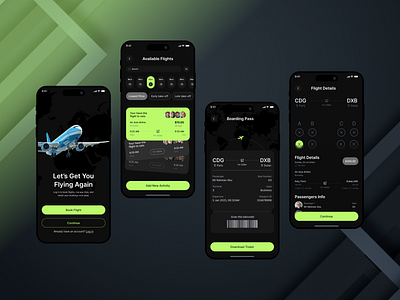 Flight Booking App Design aiplane airline animation app application boarding booking app clean interface ios minimal mobile app plane product schedule startup tickets tickets app travel ui