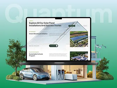 Quantum | Solar Power Energy UI/UX + Branding Case Study branding cleantech dashbloom designsystem energytech figma framer greentech interactiondesign mobileui productdesign renewableenergy responsive rezbloom solarenergy sustainable ui userexperience ux webdesign