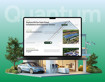 Quantum | Solar Power Energy UI/UX + Branding Case Study branding cleantech dashbloom designsystem energytech figma framer greentech interactiondesign mobileui productdesign renewableenergy responsive rezbloom solarenergy sustainable ui userexperience ux webdesign