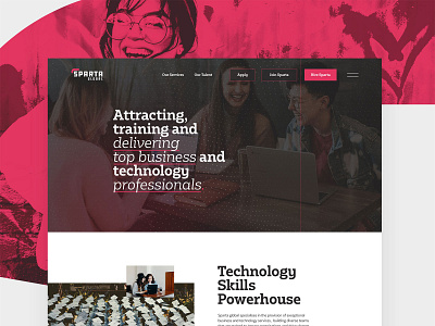 Sparta Global brand exploration branding design graphic design ui web design website