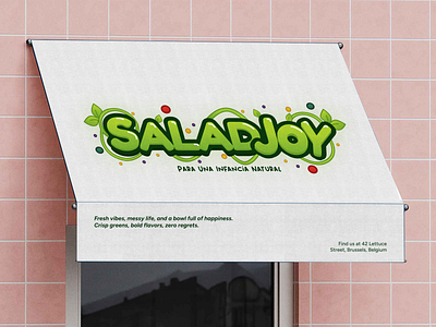 SaladJoy — Fresh & Playful Logo Design brand branding colorful design food logo fresh fun graphic design healty logo modern nature logo organnic logo