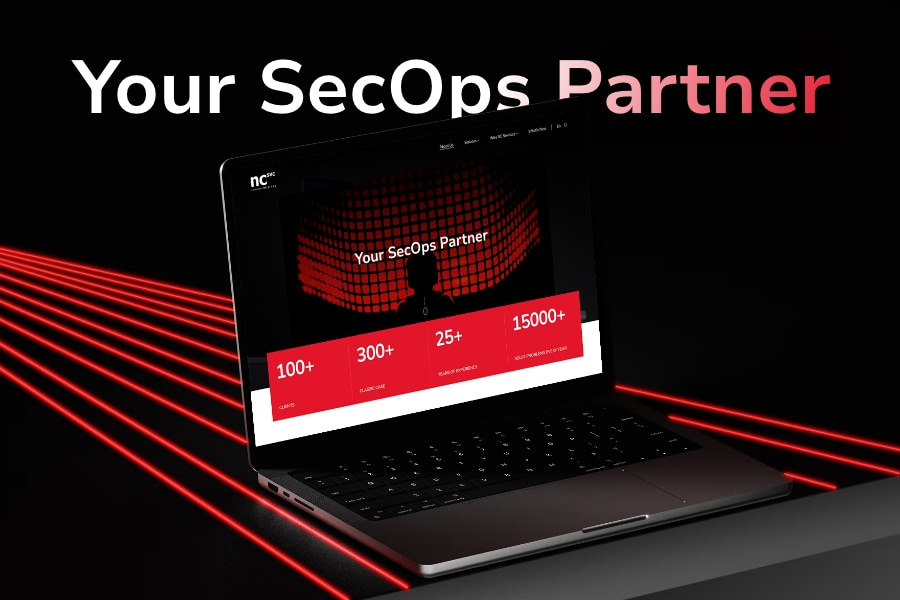 NC Services: SOC & NOC Solutions Website Designed by Sumaart b2b cyber security professional services uiux web design wordpress