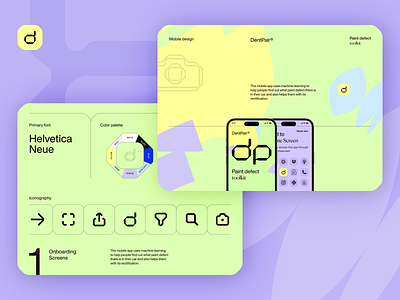 DentPair Behance Case ai artificial intelligence behance case blue color wheel colors design green icons ios lime machine learning mobile app design mobile design mobile interface product design purple ui design ui ux yellow