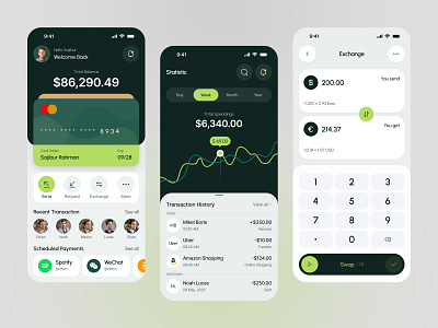 Mobile Banking App Design app design app ui bank app banking app banking mobile app best app design finance app finance app design financial app fintech app ios design mobile mobile app mobile app design mobile design modern app modern app ui ui ux
