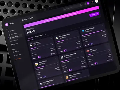 Nestify - Fintech Dashboard branding dashboard dashboardweb design finance fintech modern ui ui design uiux user research website