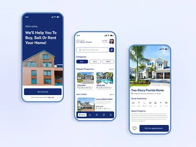Real Estate Mobile Apps Design figma banner figma website idx mls mobile apps real estate agent website real estate apps real estate branding real estate mobile real estate web design real estate website realtor website website template