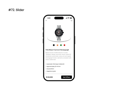 Daily UI 072 : Slider 72 app dailyui design slider ui ux