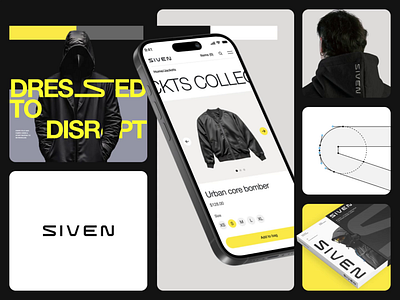 SIVEN — Ethical Monochrome Streetwear Branding brandidentity branding conceptdesign fashionbranding logodesign monochrome streetwear typography visualidentity