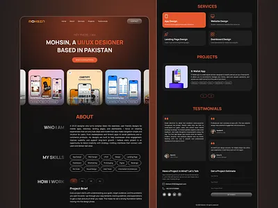 Portfolio Website Design creative design cv designer developer minimal design modern design personal portfolio personal portfolio website personal website portfolio portfolio web portfolio website resume template ui uiux design web design website website design