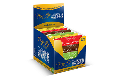 Lip Balm Product Counter Pop Design box branding cashier clean counter counter pop creative design display graphic design label modern new packaging pop print product professional