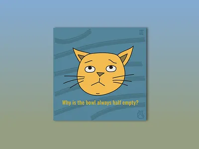 Catface Moods — Always Half Empty branding design graphic design illustration ui