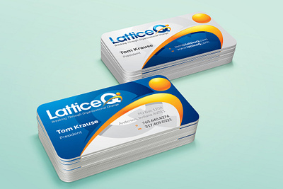 Business Consultant Business Card Design blue branding business card clean coaching consulting creative design graphic design idea latest logo modern namecard new orange print professional unique