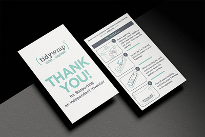 tidywrap Thank You Card Design branding card clean creative design guige insert instruciton loyalty manual marketing minimal modern print professional simple thank you user