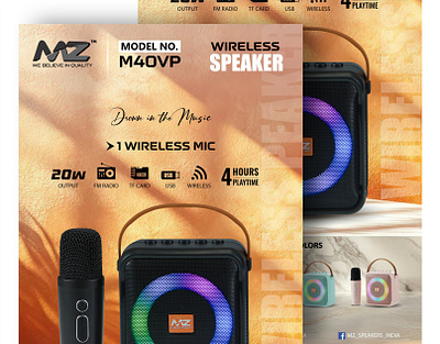 MZ Audio Series – Product Poster Design Collection advertising creative poster graphic design marketing new design poster design