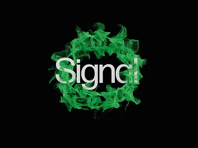 Signal - Kinetic Logo Design ai logo brand design branding kinetic logo logo design logotype modern branding motion brand design particles