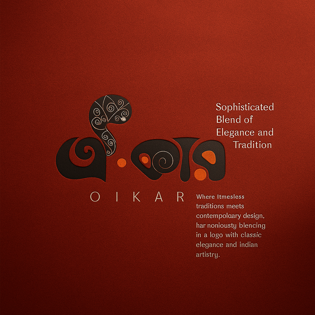 OIKAR — A Ritual in Form and Fabric awesome logo bangla logo best appreal logo best dribbble logo best logo design clothing logo d rozario rajib graphic design logo logo design logo design love logo designer minimal design minimal logo oikar logo sharee logo
