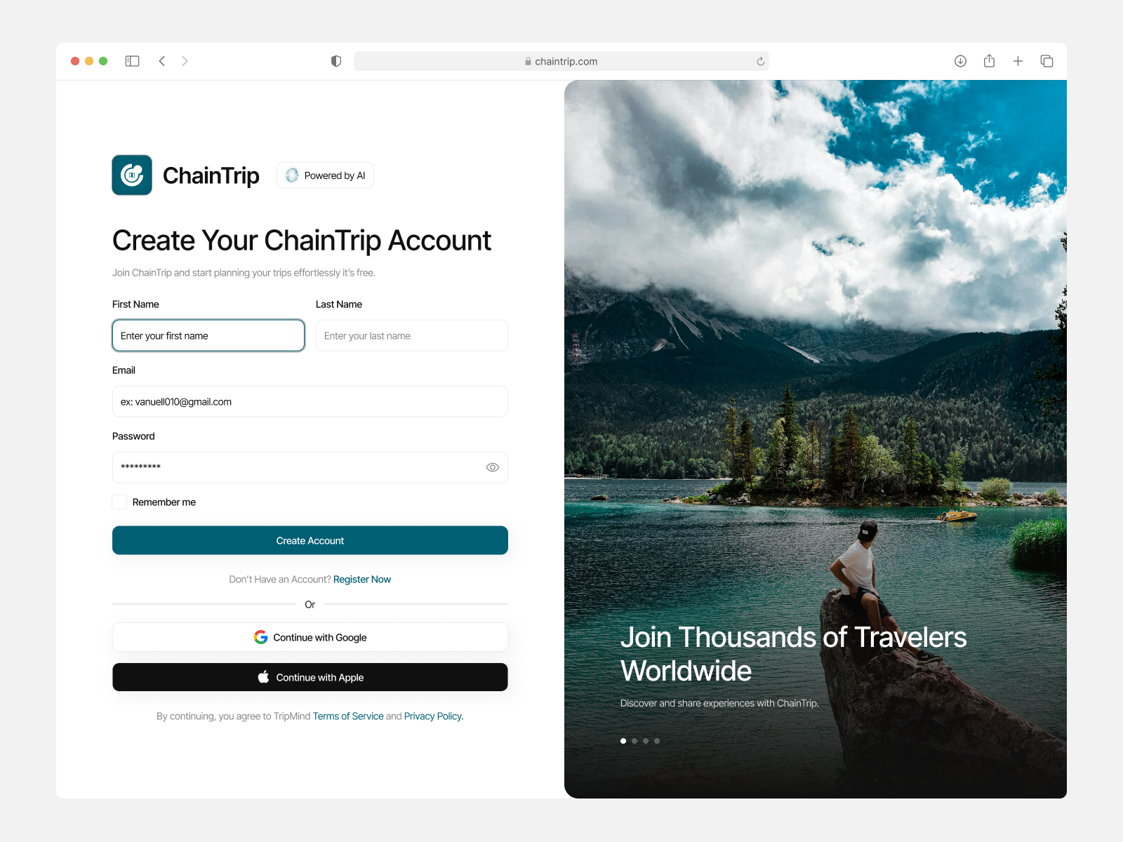 ChainTrip - Onboarding Ai Trip Planner branding clean cleandesign cool dashboard dekstop design graphic design illustration logo onboarding ui uikit uiux ux