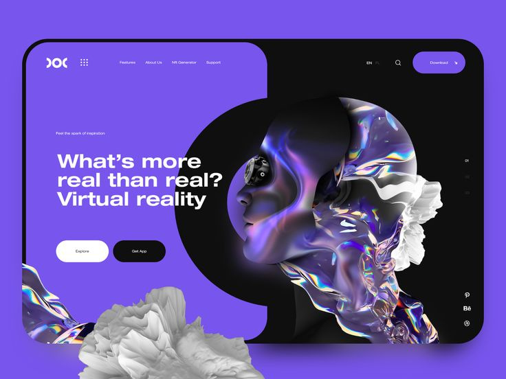 Example of Vr Experience UI Design Dashboard.