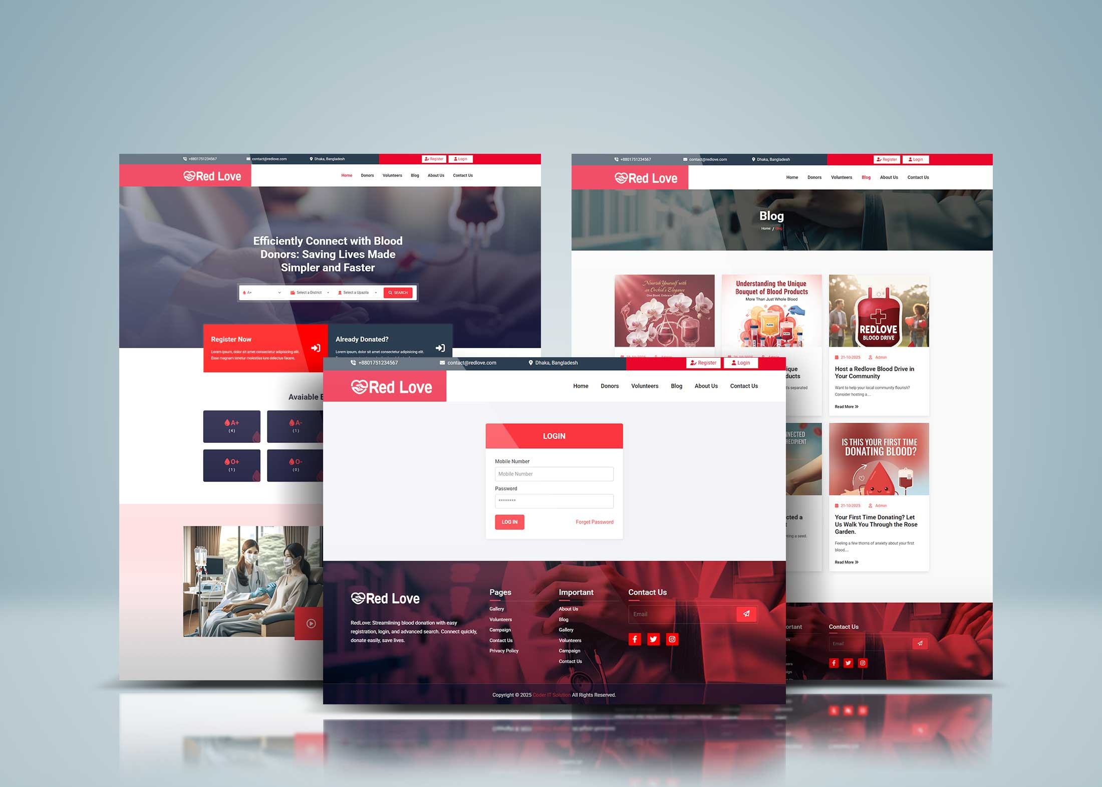 Blood Donation Website for Organizations blackfridayoffer blooddonationwebsite branding charitydesign creativewebdesign dribbbledesign graphic design healthcarewebsite modernui nonprofitwebsite responsivedesign special black friday offer ui uiinspiration uiuxdesign webdesign webdevelopment website wordpressdesign