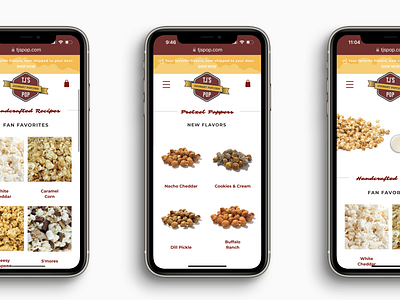 UX/UI Design at TJ's Pop branding design graphic design mobile product design ui
