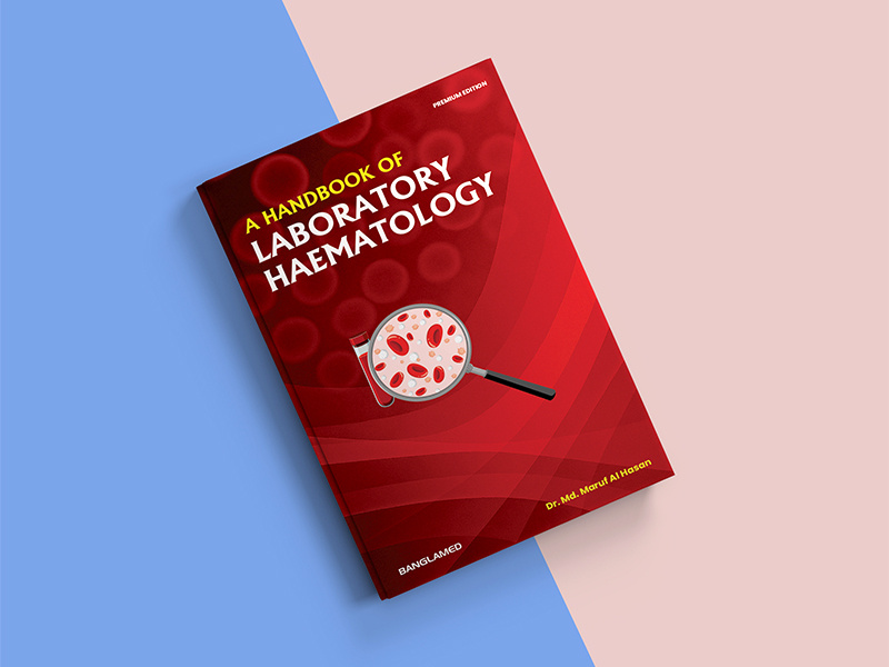 A Handbook of Laboratory Haematology — Book Cover Design book cover design books design graphicdesign illustration medical book cover printdesign