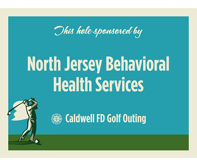 Golf Outing Sponsorship Signage graphic design vector