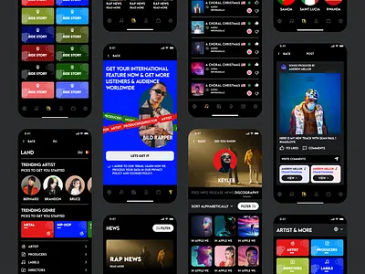 🎧 HIPOPADLLIC – Modern Music Application Design & Development animation branding design graphic design illustration logo motion graphics ui ux vector