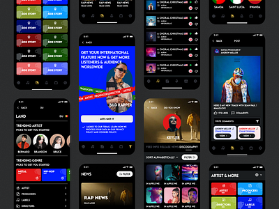 🎧 HIPOPADLLIC – Modern Music Application Design & Development animation branding design graphic design illustration logo motion graphics ui ux vector