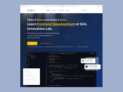 Hero Section - Frontend ui