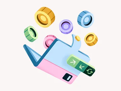 Capital Management branding capital crypto design illustration management money ui vector wallet