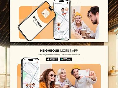 Promo banners for mobile app banners figma graphic design mobile app mobile design promo ui ux