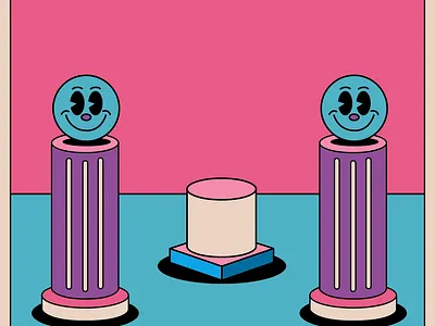 Yeye Weller Buttons after effects animation branding bucle character animation character design design illustration motion