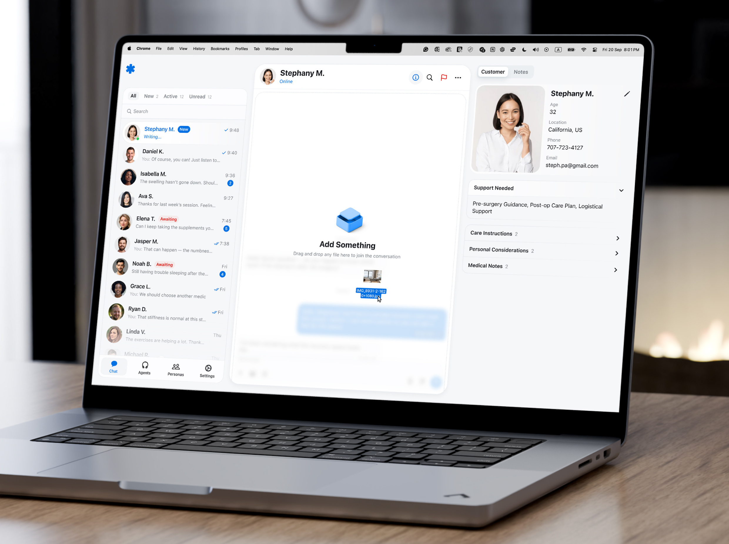 How Our Redesign and AI Boosted User Retention in Digital Health agent dashboard ai chat ui ai healthcare assistant ai patient communication chat assistant chatbot ui digital health redesign doctor messaging platform health redesign health redesign application healthcare app healthcare communication healthcare ux healthtech ui medical chat patient care app redesign response suggestions secure patient messaging telemedicine ui