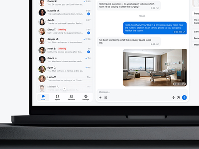 How Our Redesign and AI Boosted User Retention in Digital Health agent dashboard ai chat ui ai healthcare assistant ai patient communication chat assistant chatbot ui digital health redesign doctor messaging platform health redesign health redesign application healthcare app healthcare communication healthcare ux healthtech ui medical chat patient care app redesign response suggestions secure patient messaging telemedicine ui