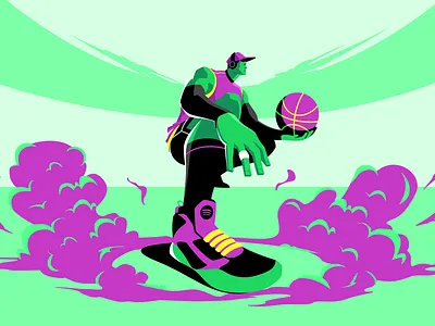 Spotify Athleticism | Sports & Music Illustration advertising bold colors branding concept campaign design concept art creative creative direction design digital art graphic design illustration motion poster music design poster design sports illustration spotify vector art