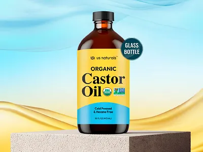 Organic Castor Oil Brand Identity | Skincare branding brand identity branding logo packaging skincare wellness branding wellness logo