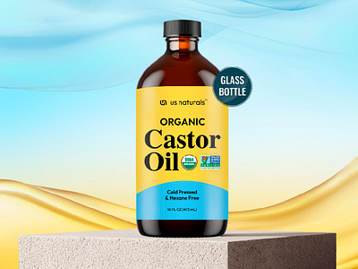 Organic Castor Oil Brand Identity | Skincare branding brand identity branding logo packaging skincare wellness branding wellness logo