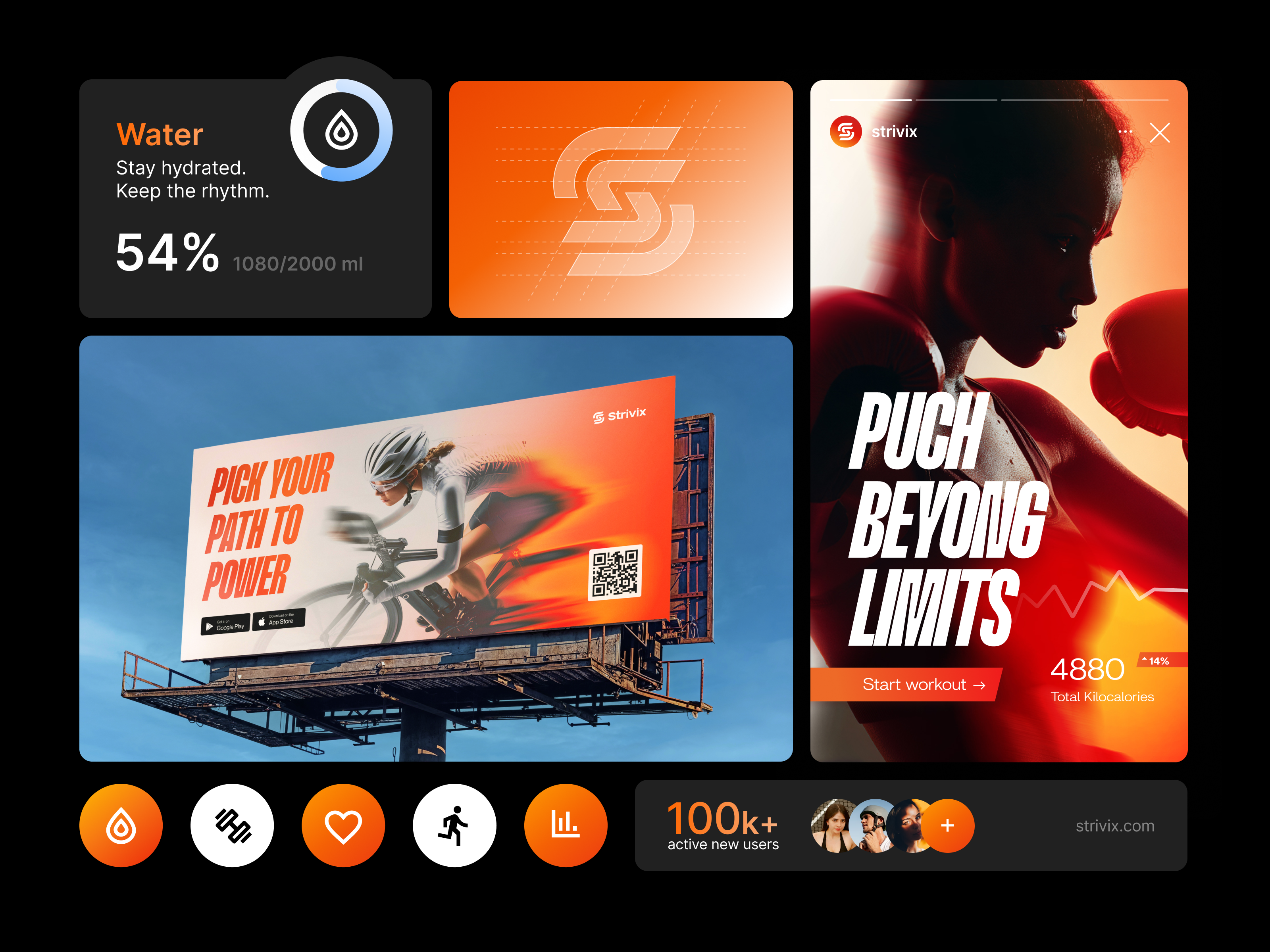 Branding for Fitness & Performance Tracking Platform brand guidelines brand identity branding design graphic design identity logo logo design logo designer logotype marketing packaging vector visual identity